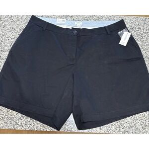 Crown & Ivy‎ Women's Golf Shorts Black 20W Caroline Style NWT